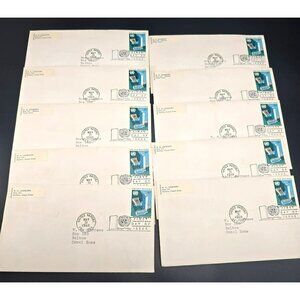United Nations 1968 First Day Of Issue 6¢ Stamps Envelopes Lot LI3004
